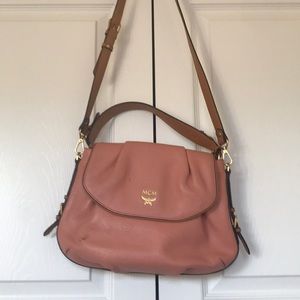 MCM pink shoulder bag